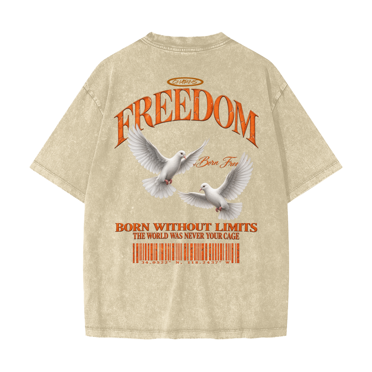Freedom Heavyweight Snow Washed T-Shirt