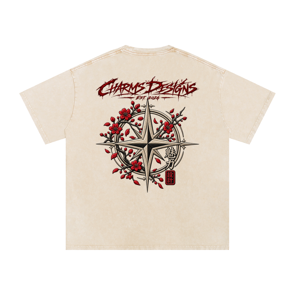 Sakura Oversized Cotton T-Shirt