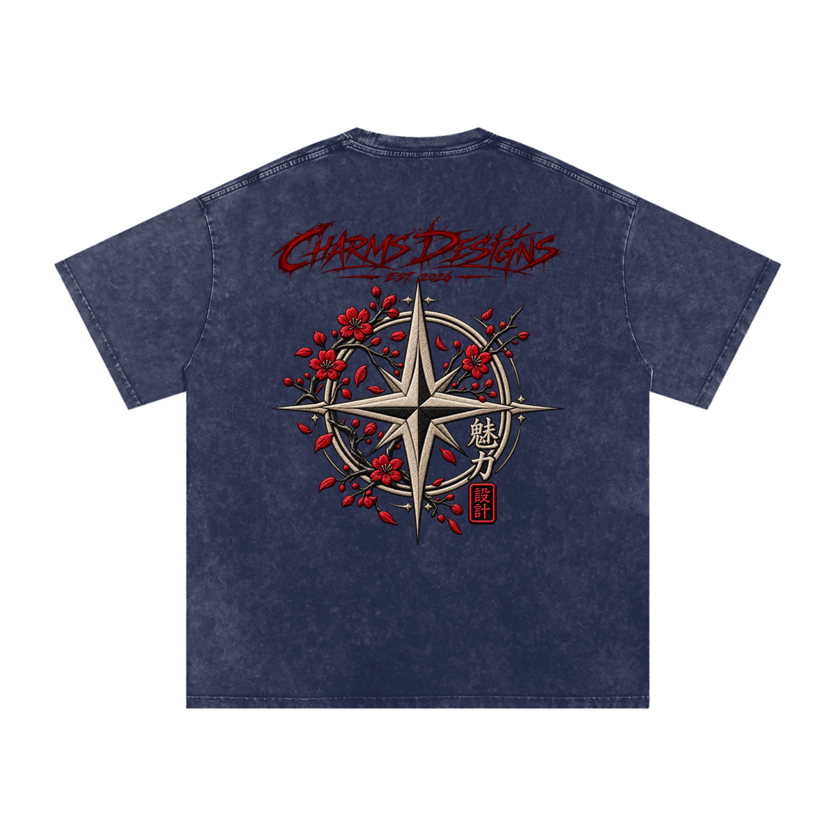 Sakura Oversized Cotton T-Shirt