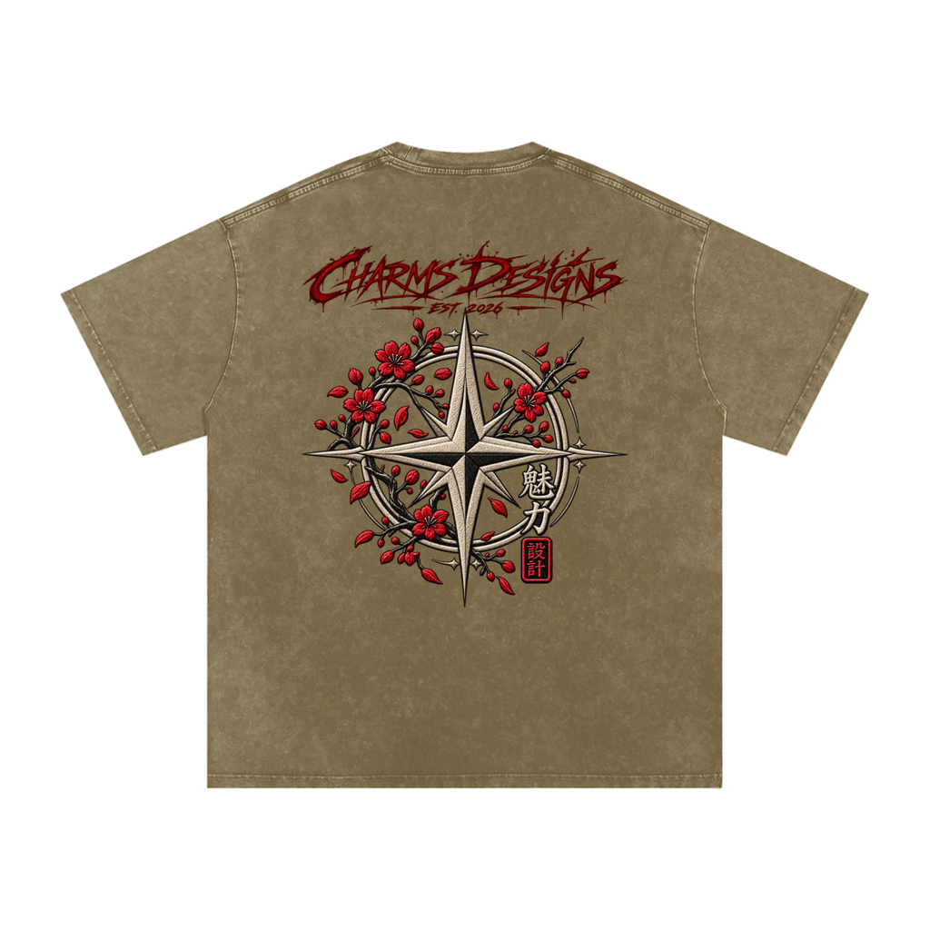 Sakura Oversized Cotton T-Shirt