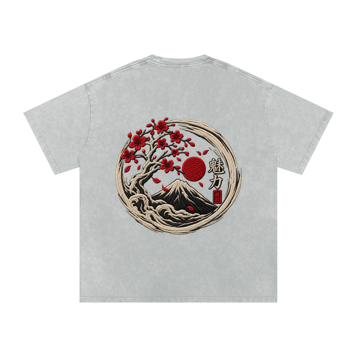 Snow Washed Oversized Cotton T-Shirt