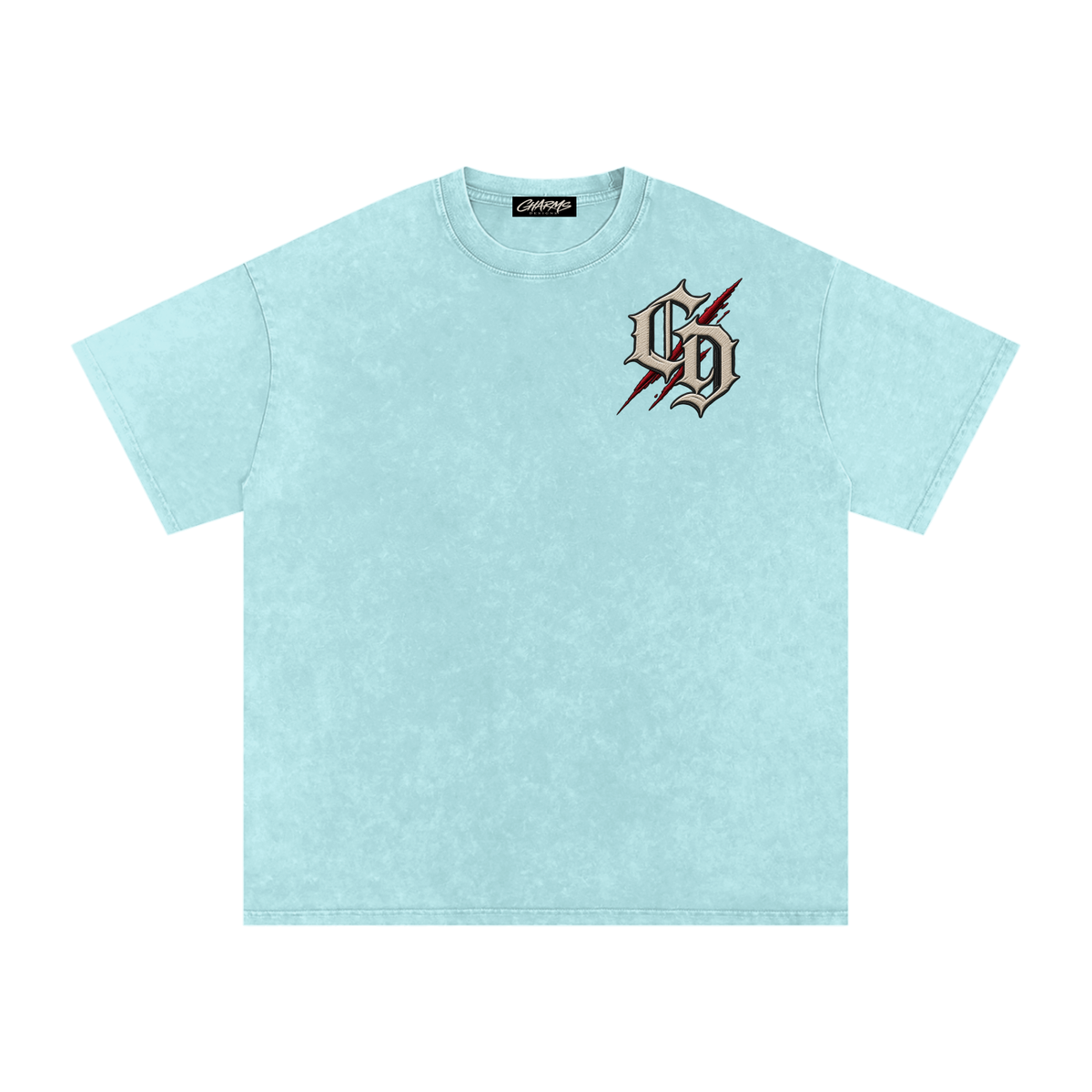 Snow Washed Oversized Cotton T-Shirt