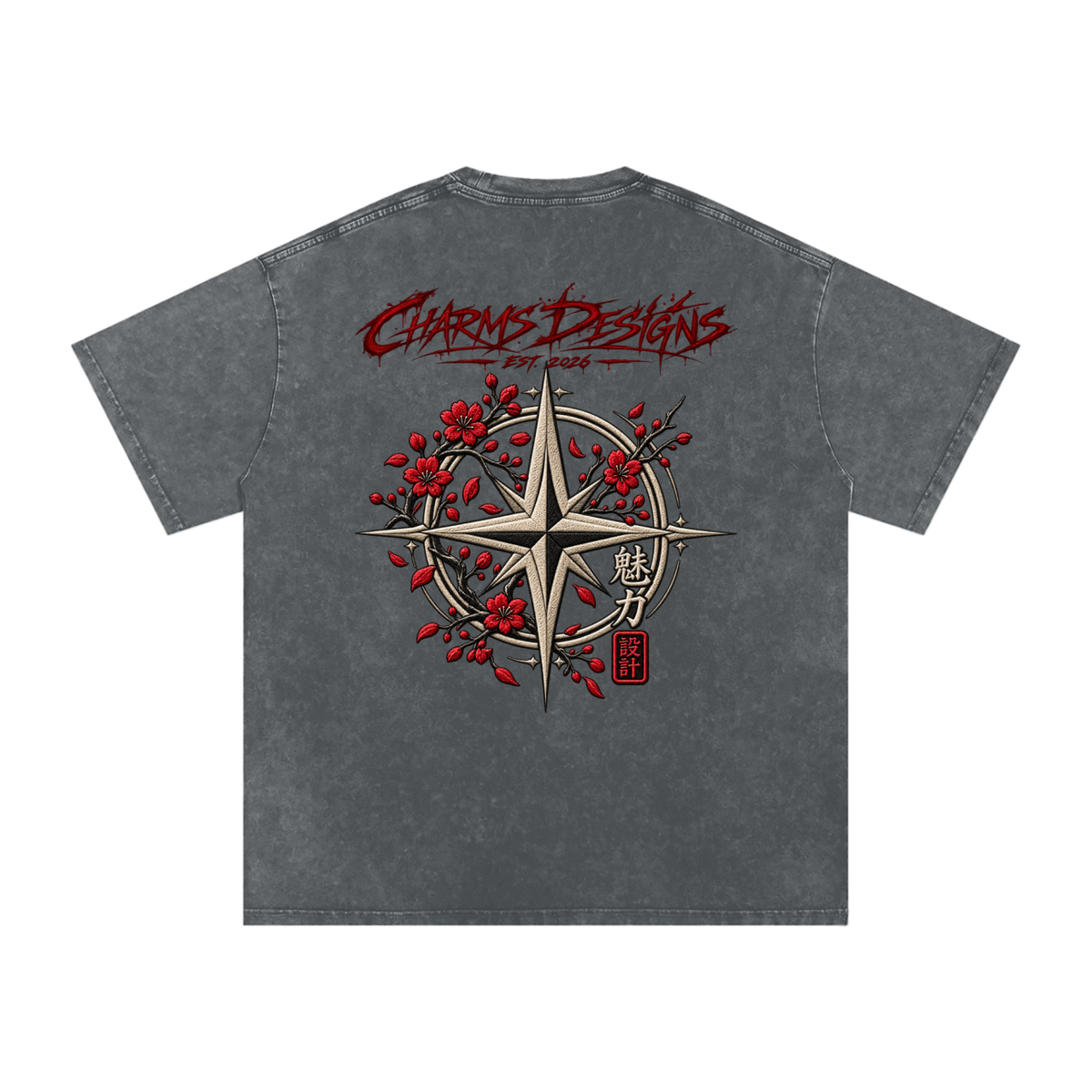 Sakura Oversized Cotton T-Shirt