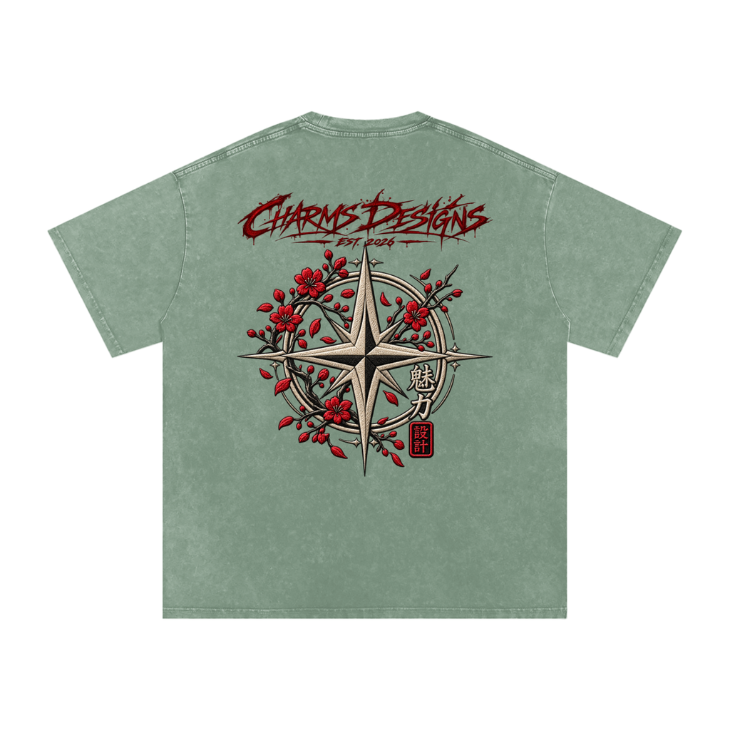 Sakura Oversized Cotton T-Shirt