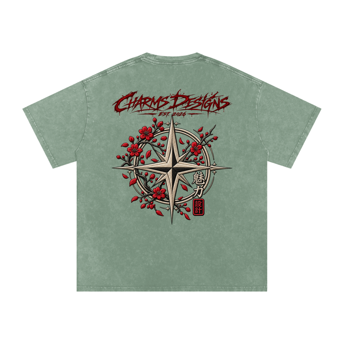 Sakura Oversized Cotton T-Shirt