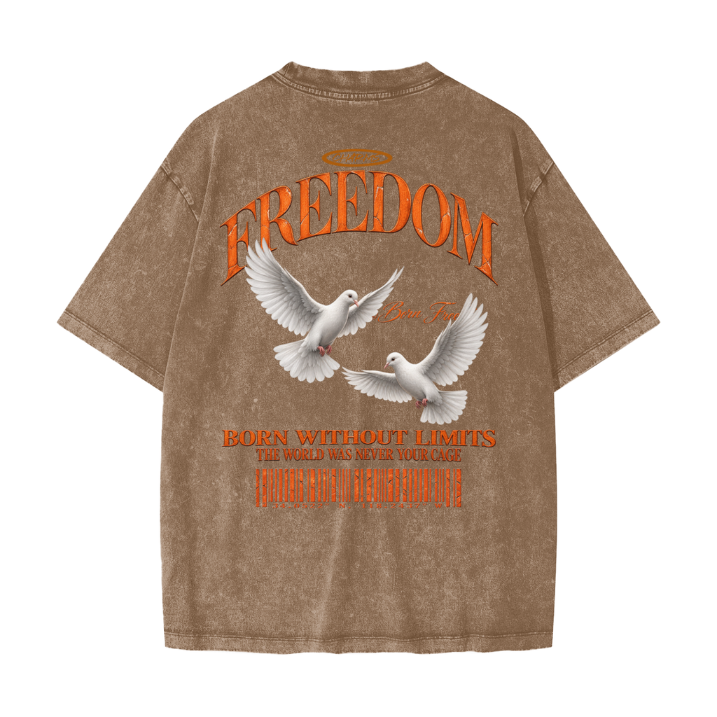 Freedom Heavyweight Snow Washed T-Shirt