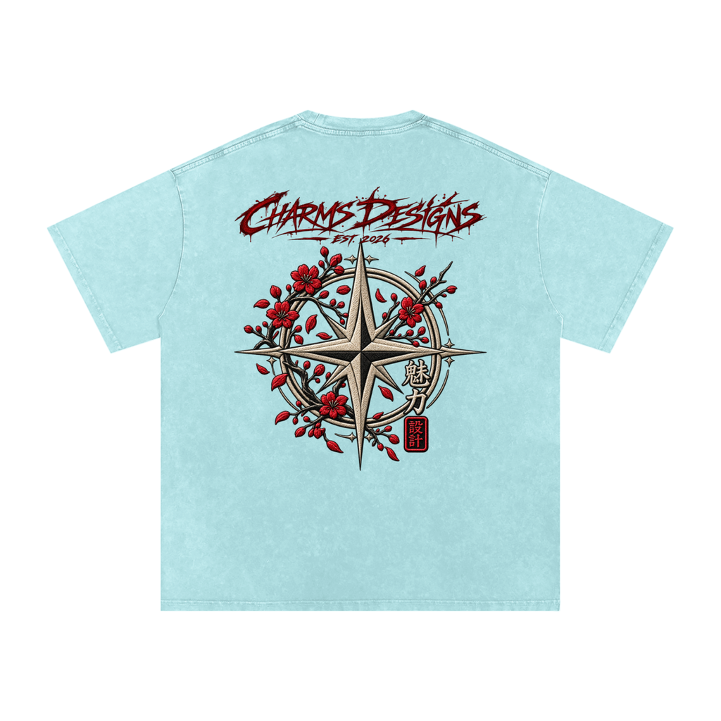 Sakura Oversized Cotton T-Shirt