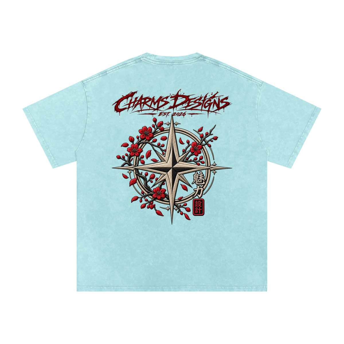 Sakura Oversized Cotton T-Shirt
