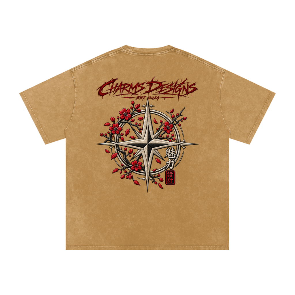 Sakura Oversized Cotton T-Shirt