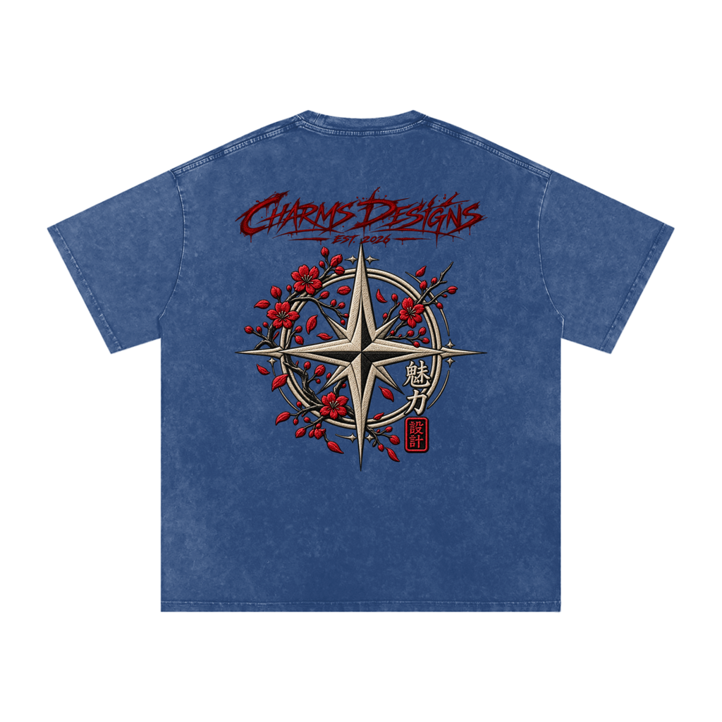 Sakura Oversized Cotton T-Shirt