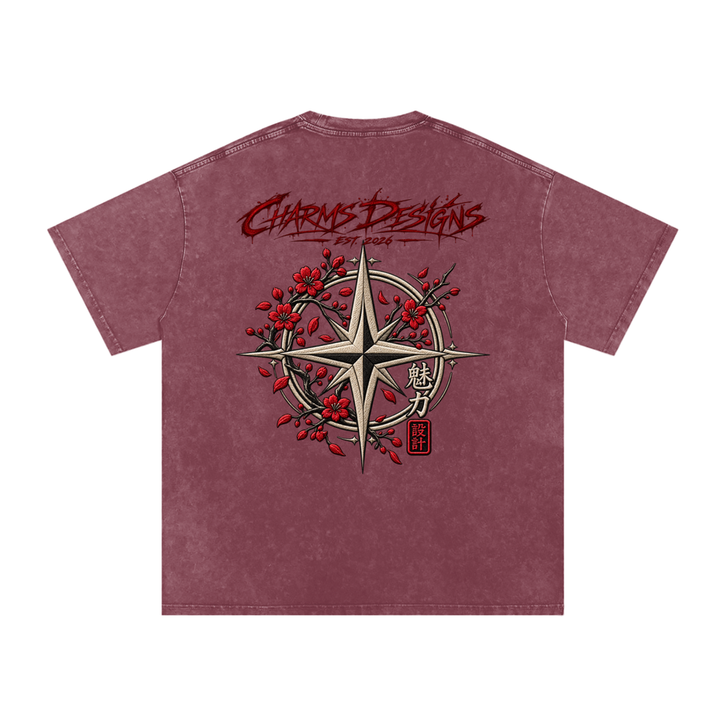 Sakura Oversized Cotton T-Shirt