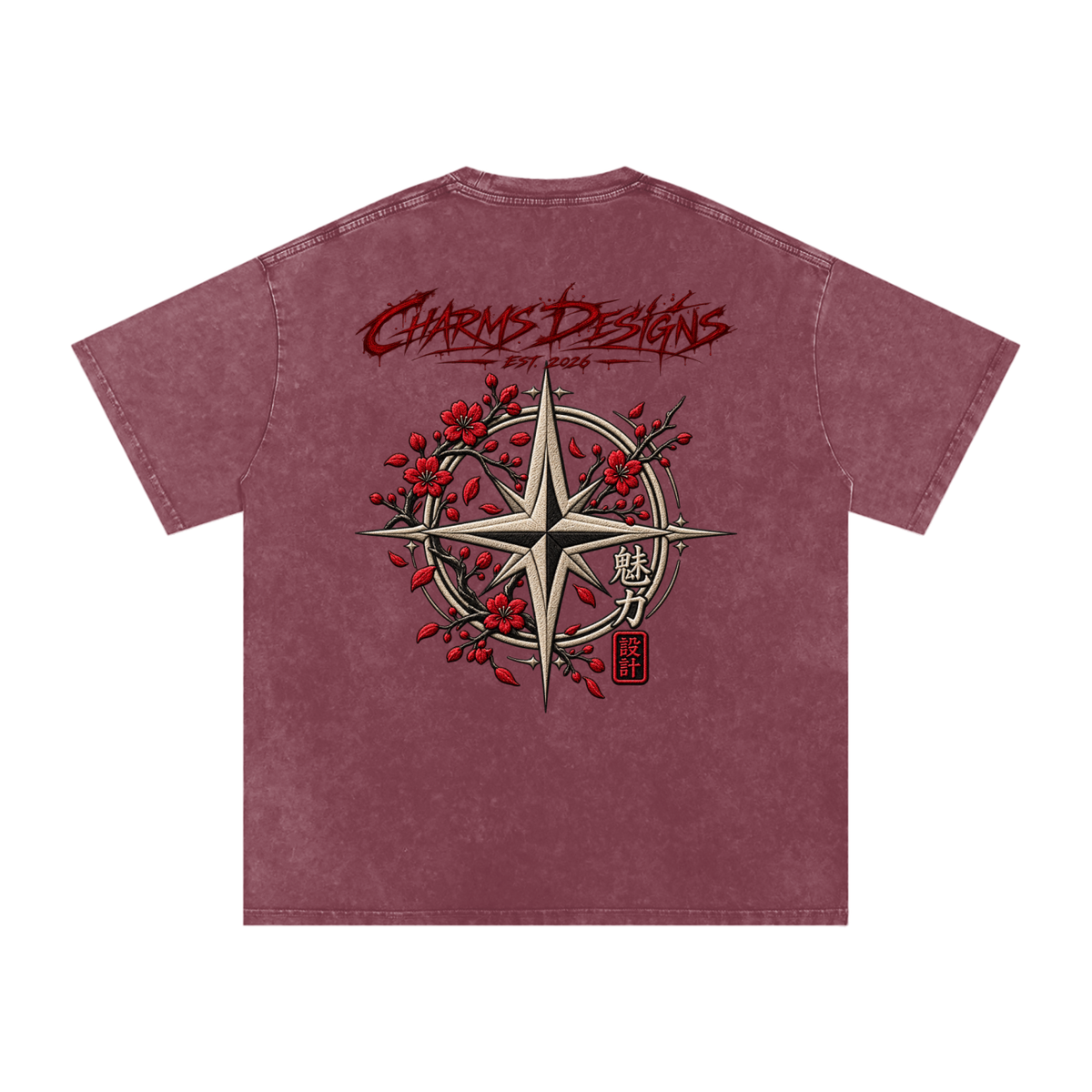 Sakura Oversized Cotton T-Shirt