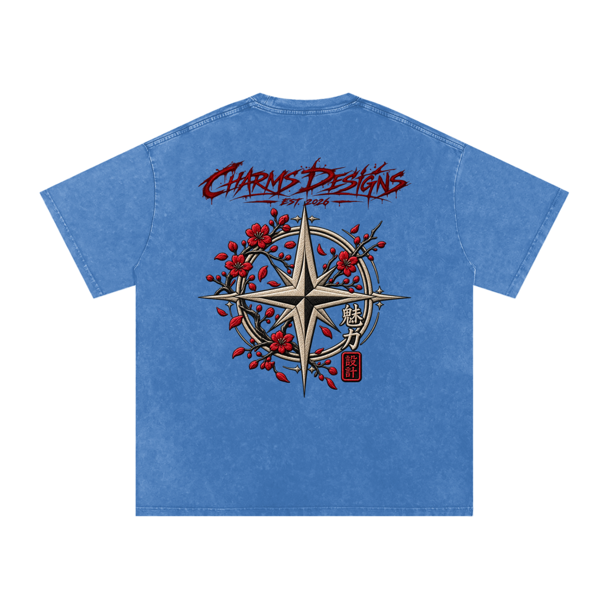 Sakura Oversized Cotton T-Shirt