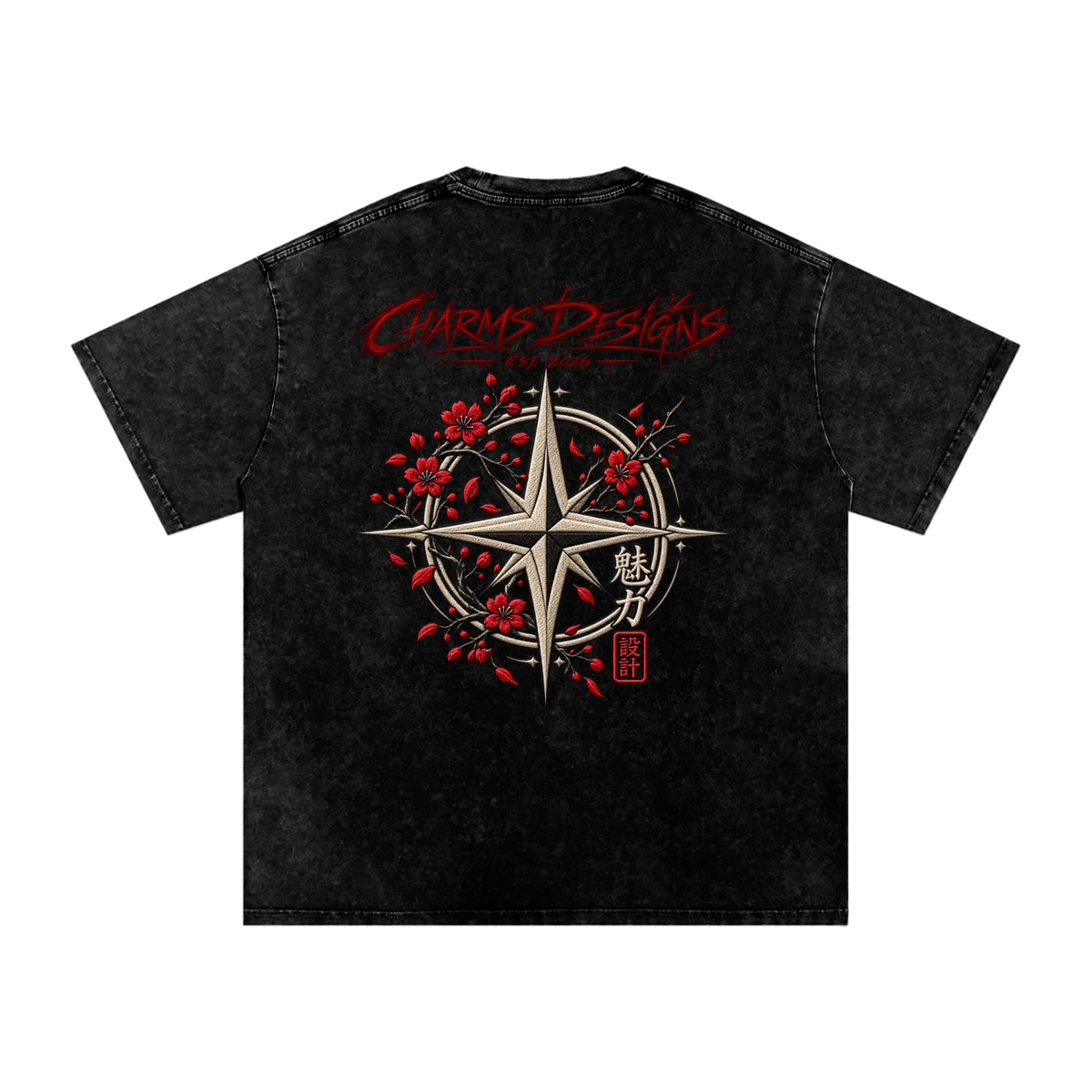 Sakura Oversized Cotton T-Shirt