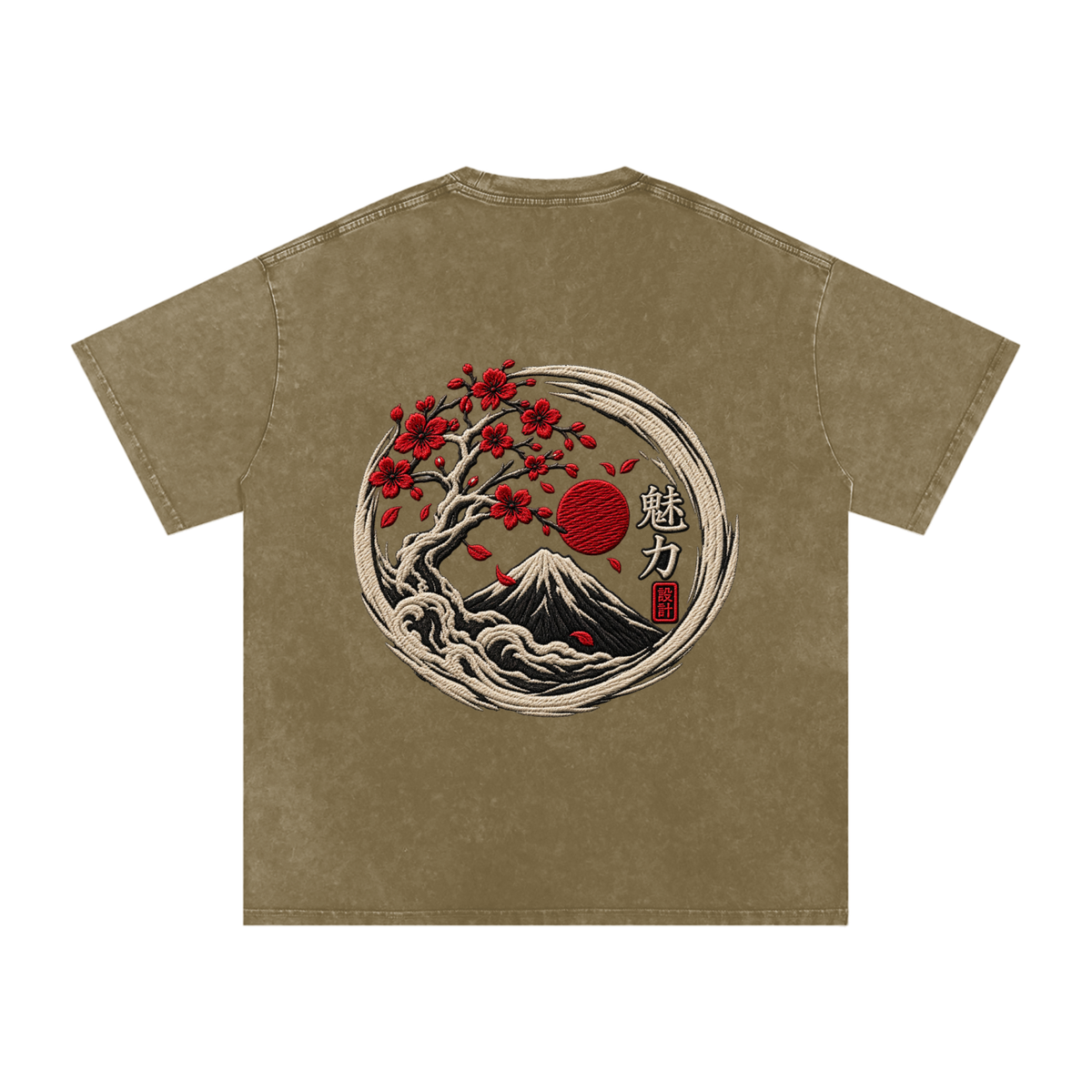 Snow Washed Oversized Cotton T-Shirt