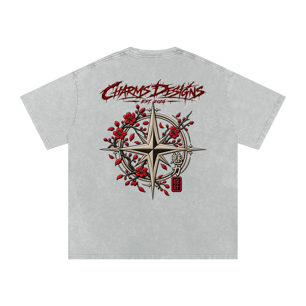Sakura Oversized Cotton T-Shirt
