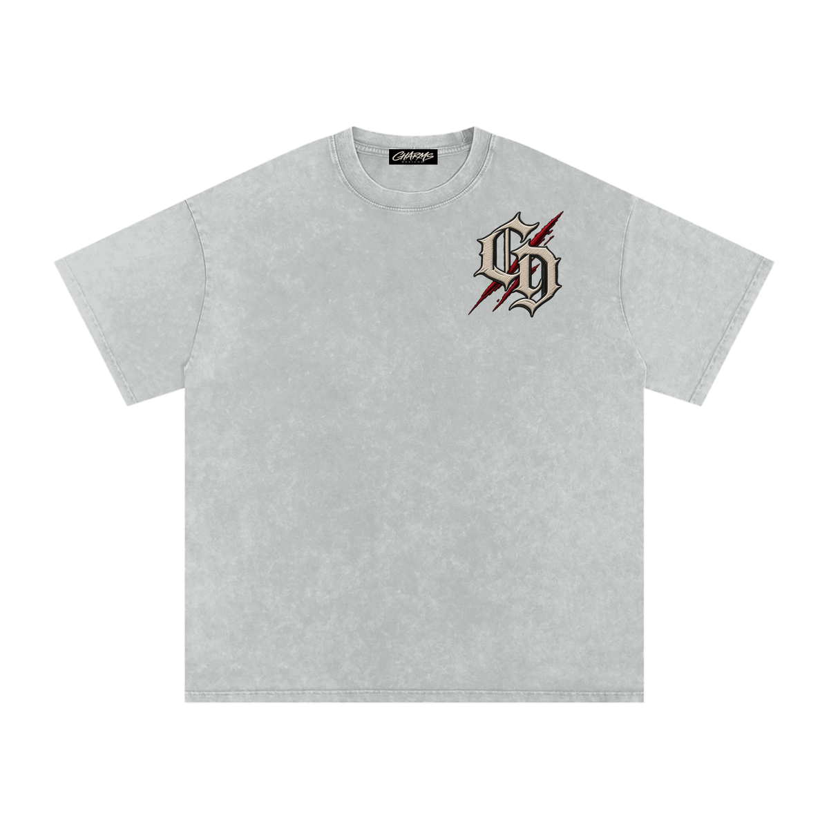Snow Washed Oversized Cotton T-Shirt