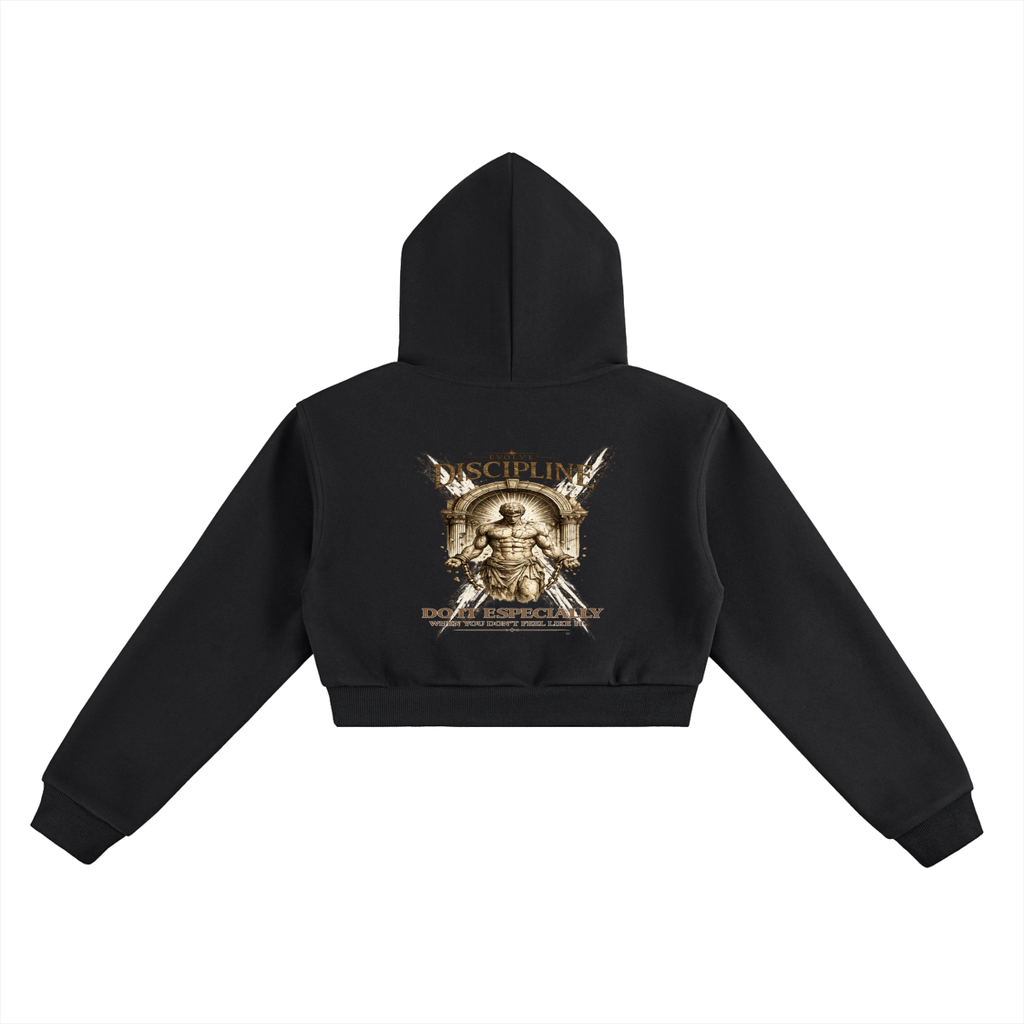 Discipline Cropped Hoodie