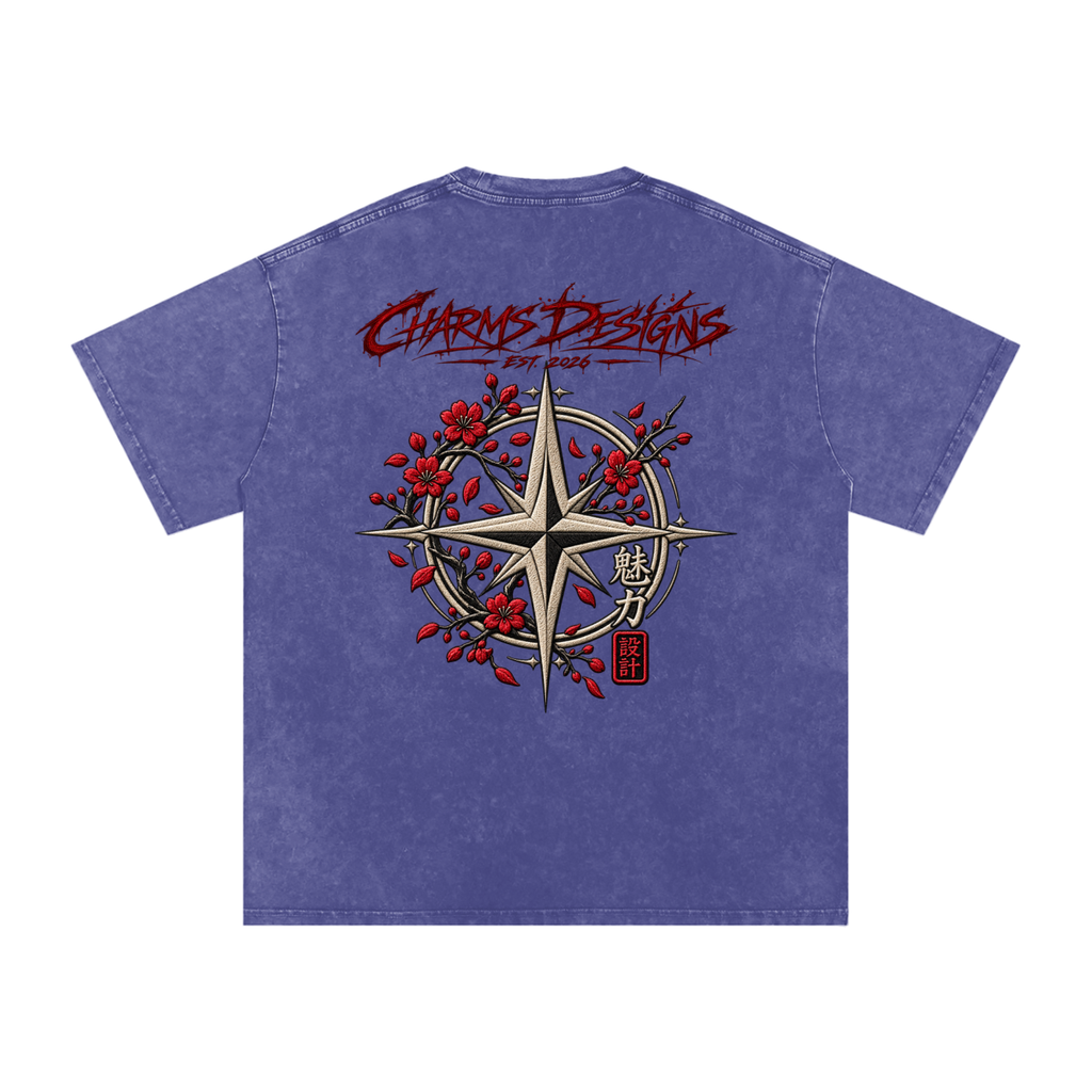 Sakura Oversized Cotton T-Shirt