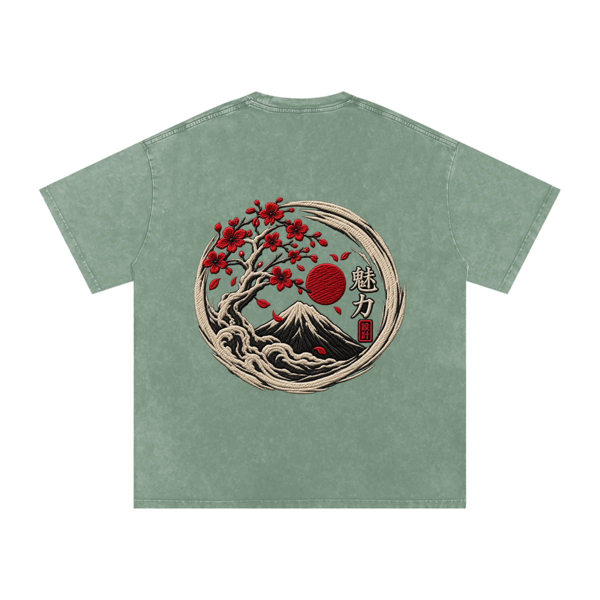 Snow Washed Oversized Cotton T-Shirt