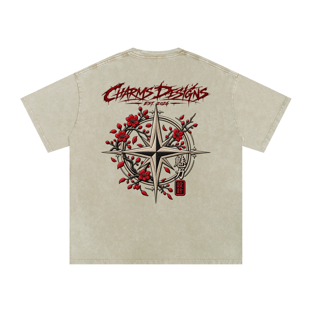 Sakura Oversized Cotton T-Shirt