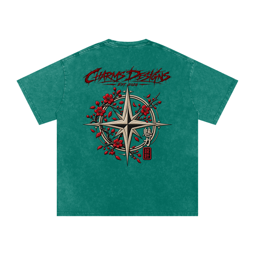 Sakura Oversized Cotton T-Shirt